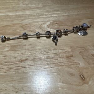 Pandora Silver Braided Clip Charm Pair